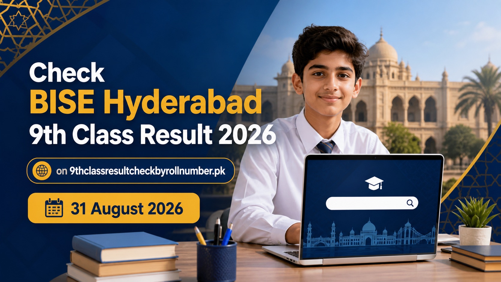 Check BISE Hyderabad 9th Class Result 2026 on 9thclassresultcheckbyrollnumber.pk