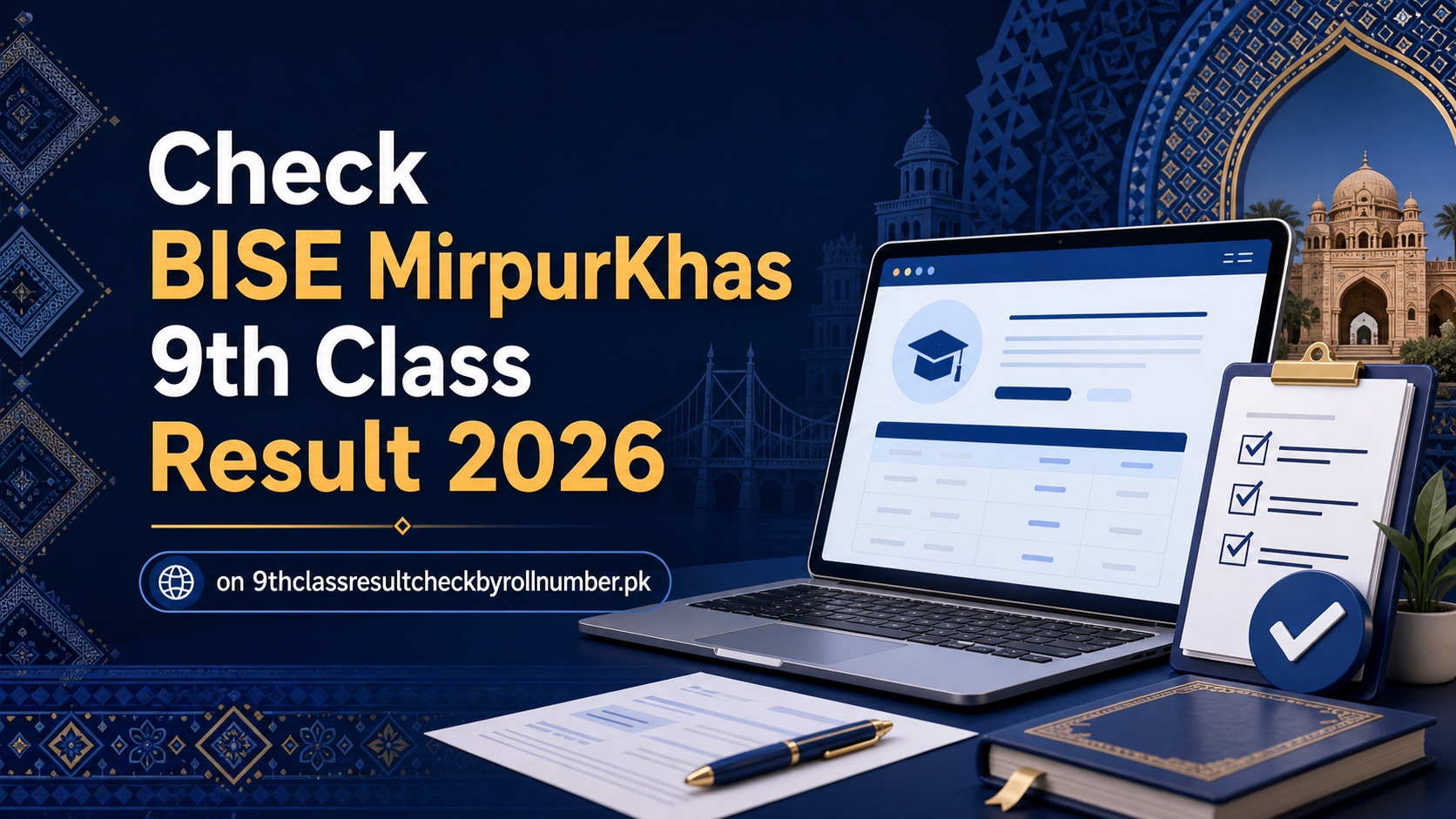 Check BISE MirpurKhas 9th Class Result 2026 on 9thclassresultcheckbyrollnumber.pk